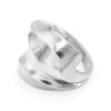 Zaha hadid inspired design Qatar curves silver Ring