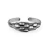 Zaha hadid architectural Riyadh blackened silver Bangle