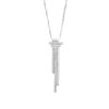 ATHENS Greek long design Silver Necklace