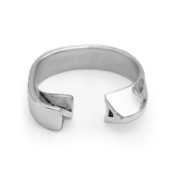 A-Z English alphabet Name letters silver ring