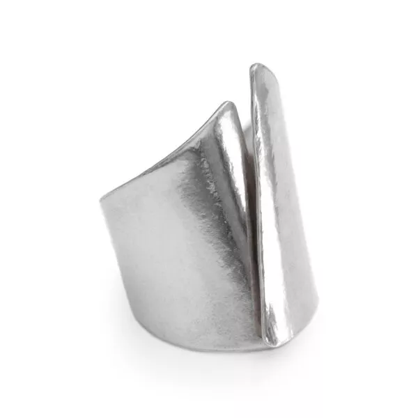 BEYOND overlapping silver ring