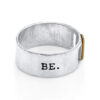 BVM Ring – modern design be silver and 14k gold