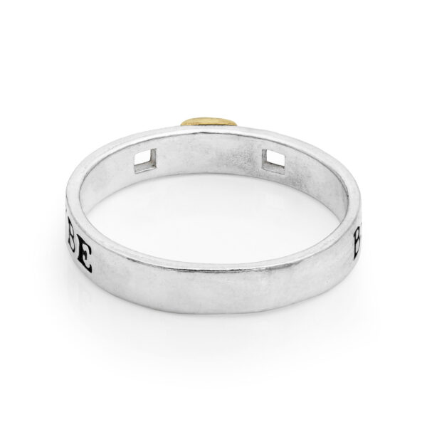 BVS Ring – openings silver and 14k gold