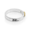 BVS Ring – be engraved silver and 14k gold