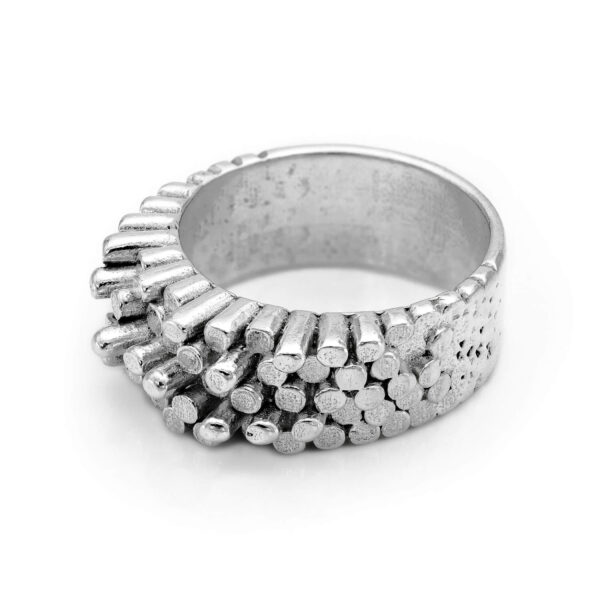 CRYSTAL royal elegant silver ring – Narrow model