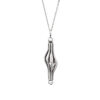Cage spinning rotating pearls elegant Silver Necklace