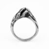 Mountain sculptural inspirational chunky silver ring