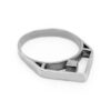 RISING architectural triangle Silver ring