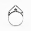 RISING geometric Silver ring