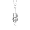 Whole open Puzzle Ball silver necklace