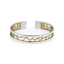Bml 1.0 Bracelet – organic forms bangle 14k Gold And Silver