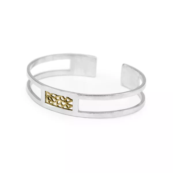 BMX 1.0 Bracelet – classic design 14K gold and silver frame