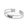 BMX 2.0 Bracelet – silver frame and black silver organic mesh
