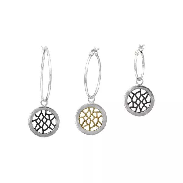 So 2.0 Earrings – Silver and Black Silver every daysizes