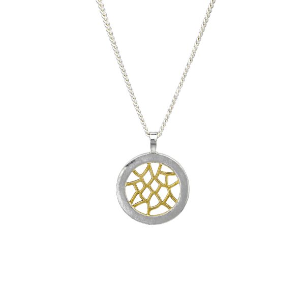 Mc 1.0 Necklace – 14k Gold And Silver round classic modern for her