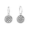 So 2.0 designed hoop Earrings – Silver and Black Silver